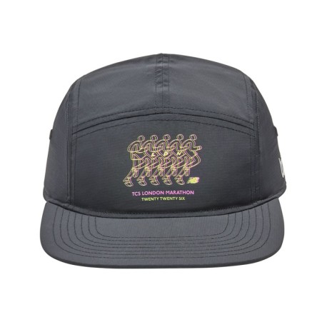 New Balance Cappellino Running 5 Panel London Edition Nero