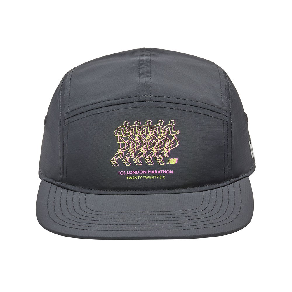 New Balance Cappellino Running 5 Panel London Edition Nero TU
