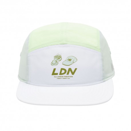 New Balance Cappellino Running 5 Panel London Edition Afterglow
