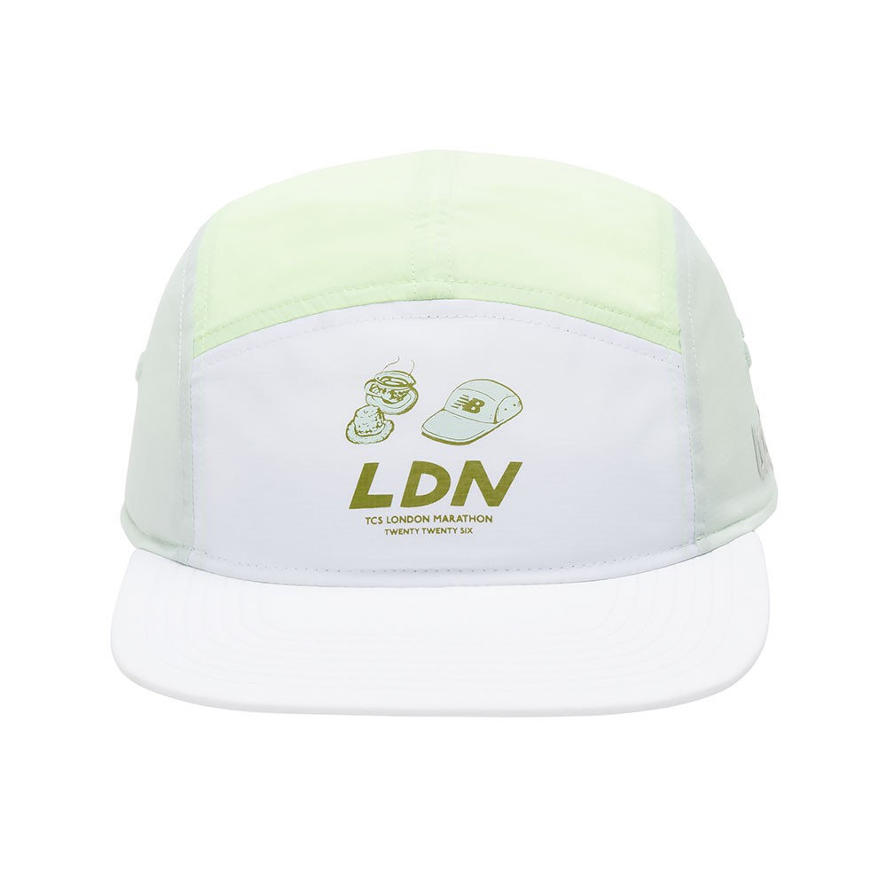 New Balance Cappellino Running 5 Panel London Edition Afterglow TU