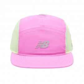 New Balance Cappellino Running 5 Panel London Edition Rosa Heat