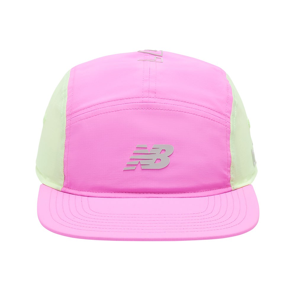 New Balance Cappellino Running 5 Panel London Edition Rosa Heat TU