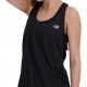 New Balance Canotta Running Run Athletic Nero Heather Donna