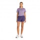 New Balance T-Shirt Running Athletics Candied Violet Heather Donna