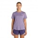 New Balance T-Shirt Running Athletics Candied Violet Heather Donna