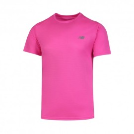 New Balance T-Shirt Running Sport Essentials Rosa Heat Uomo