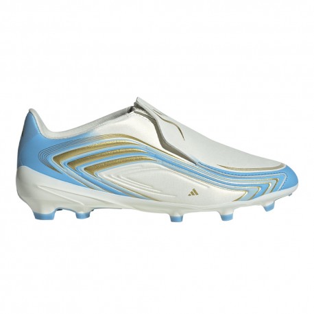ADIDAS F50 Messi League Ll Fg Avorio Azzurro - Scarpe Da Calcio Bambino