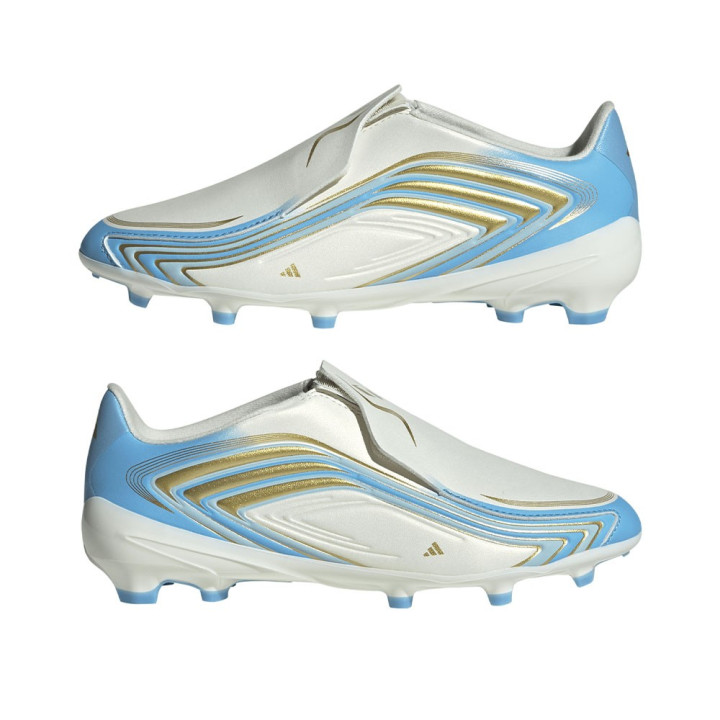 ADIDAS F50 Messi League Ll Fg Avorio Azzurro - Scarpe Da Calcio Bambino
