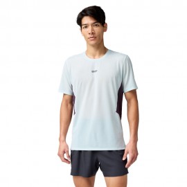 Brooks T-Shirt Trail Running High Point Blu Dk Russet Uomo