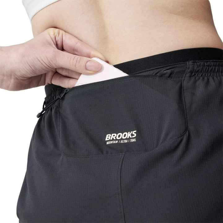 Brooks Short Trail Running Cascadia Nero Donna