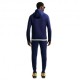 Nike Felpa Calcio Inter Tech Flc Fz Blu Oro Uomo