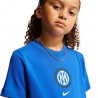 Nike Maglia Maniche Corte Inter Crest Blu Blu Bambino