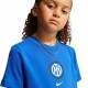 Nike Maglia Maniche Corte Inter Crest Blu Blu Bambino