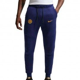 Nike Pantaloni Allenamento Calcio Inter Tech Fl Blu Oro Uomo