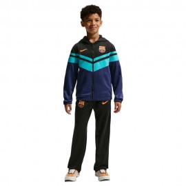 Nike Tuta Calcio Fcb Mxdmtrl 3R Nero Azzurro Bambino