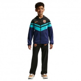 Nike Tuta Calcio Fcb Mxdmtrl 3R Nero Azzurro Bambino