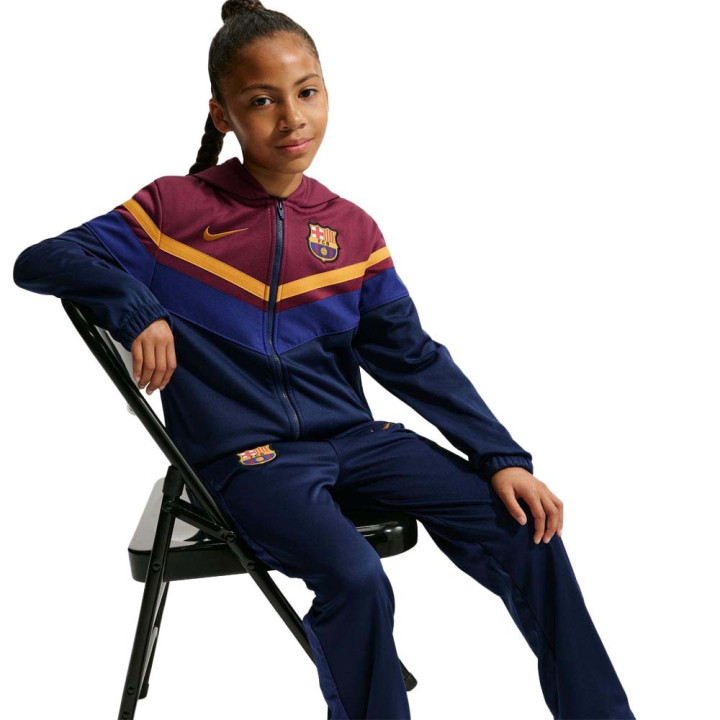 Nike Tuta Calcio Fcb Mxdmtrl Blu Rosso Bambino