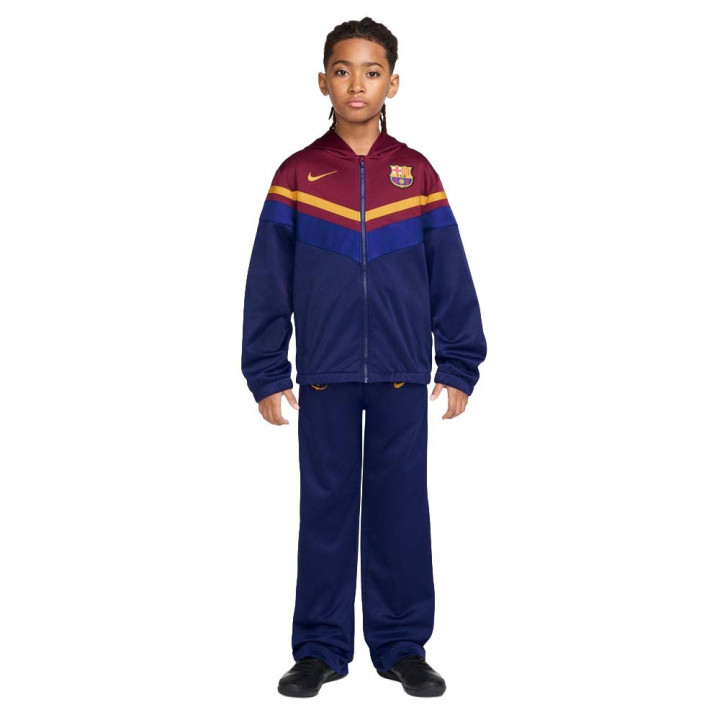 Nike Tuta Calcio Fcb Mxdmtrl Blu Rosso Bambino