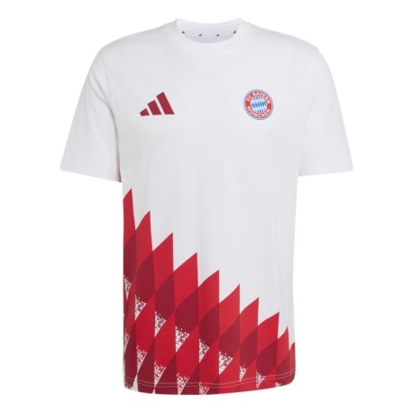 ADIDAS Maglia Maniche Corte Fc Bayern Culture Bianco Rosso Uomo