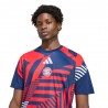 ADIDAS Maglia Maniche Corte Fc Bayern Pre Matech Bianco Indigo Uomo