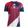 ADIDAS Maglia Maniche Corte Fc Bayern Pre Matech Bianco Indigo Uomo