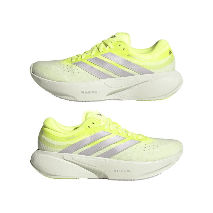 Adidas Supernova Solution 3 Lime Argento - Scarpe Running Donna