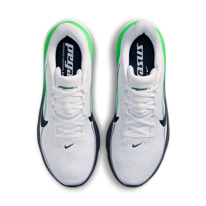 Nike Air Zoom Pegasus 42 Bianco Blu Verde - Scarpe Running Uomo