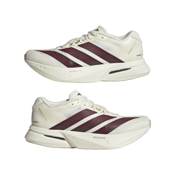 Adidas Adizero Boston 13 Bianco Oro - Scarpe Running Donna