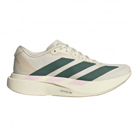 Adidas Adizero Evo Sl Bianco Verde Rosa - Scarpe Running Donna