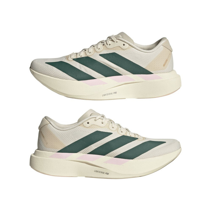Adidas Adizero Evo Sl Bianco Verde Rosa - Scarpe Running Donna