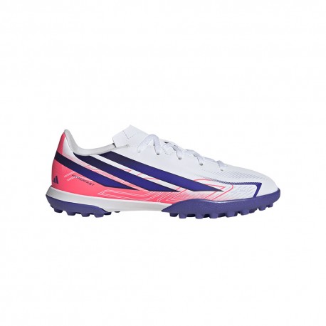 ADIDAS F50 Hyperfast Club Tf Bianco Viola - Scarpe Da Calcio Bambino