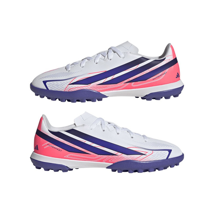 ADIDAS F50 Hyperfast Club Tf Bianco Viola - Scarpe Da Calcio Bambino