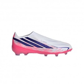 ADIDAS F50 Hyperfast Elite Ll Fg Bianco Viola - Scarpe Da Calcio Bambino