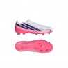 ADIDAS F50 Hyperfast Elite Ll Fg Bianco Viola - Scarpe Da Calcio Bambino