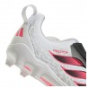 ADIDAS Predator Club Vel Fg Mg Bianco Rosso - Scarpe Da Calcio Bambino