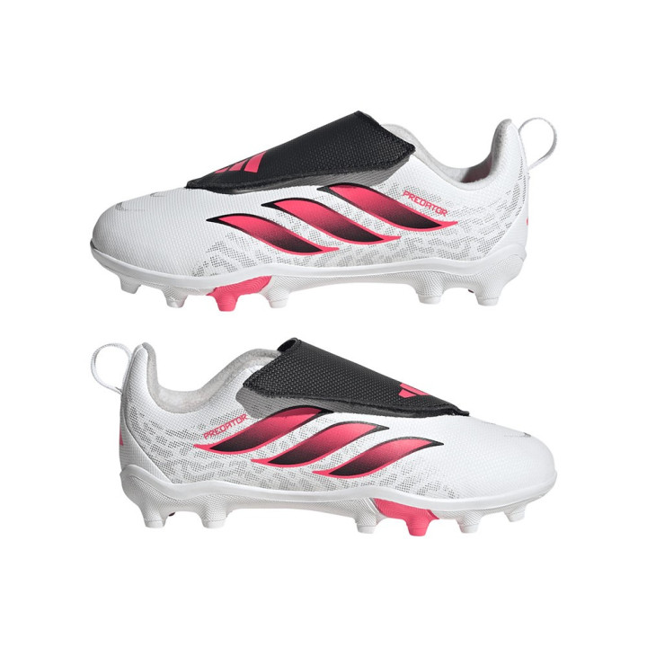 ADIDAS Predator Club Vel Fg Mg Bianco Rosso - Scarpe Da Calcio Bambino