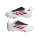 ADIDAS Predator Club Vel Fg Mg Bianco Rosso - Scarpe Da Calcio Bambino