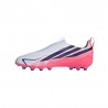 ADIDAS F50 Hyperfast League Ll Ag Bianco Viola - Scarpe Da Calcio Bambino