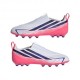 ADIDAS F50 Hyperfast League Ll Ag Bianco Viola - Scarpe Da Calcio Bambino