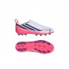 ADIDAS F50 Hyperfast League Ll Ag Bianco Viola - Scarpe Da Calcio Bambino