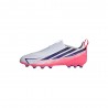 ADIDAS F50 Hyperfast League Ll Ag Bianco Viola - Scarpe Da Calcio Bambino