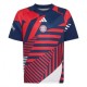 ADIDAS Maglia Maniche Corte Pre-Matech Bayern Rosso Bianco Blu Bambino