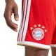 ADIDAS Pantaloncini Calcio Bayern Home Rosso Bianco Uomo