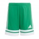 ADIDAS Pantaloncini Calcio Squadra 25 Verde Bianco Bambino