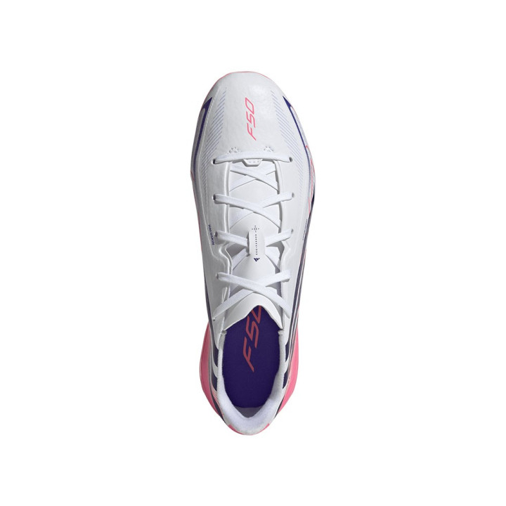 ADIDAS F50 Hyperfast League Fg Bianco Viola - Scarpe Da Calcio Bambino