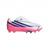 ADIDAS F50 Hyper Club Vel Fg Mg Bianco Viola - Scarpe Da Calcio Bambino