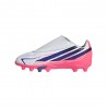 ADIDAS F50 Hyper Club Vel Fg Mg Bianco Viola - Scarpe Da Calcio Bambino