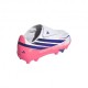 ADIDAS F50 Hyper Club Vel Fg Mg Bianco Viola - Scarpe Da Calcio Bambino
