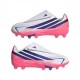 ADIDAS F50 Hyper Club Vel Fg Mg Bianco Viola - Scarpe Da Calcio Bambino
