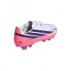 ADIDAS F50 Hyperfast Club Fg Mg Bianco Viola - Scarpe Da Calcio Bambino